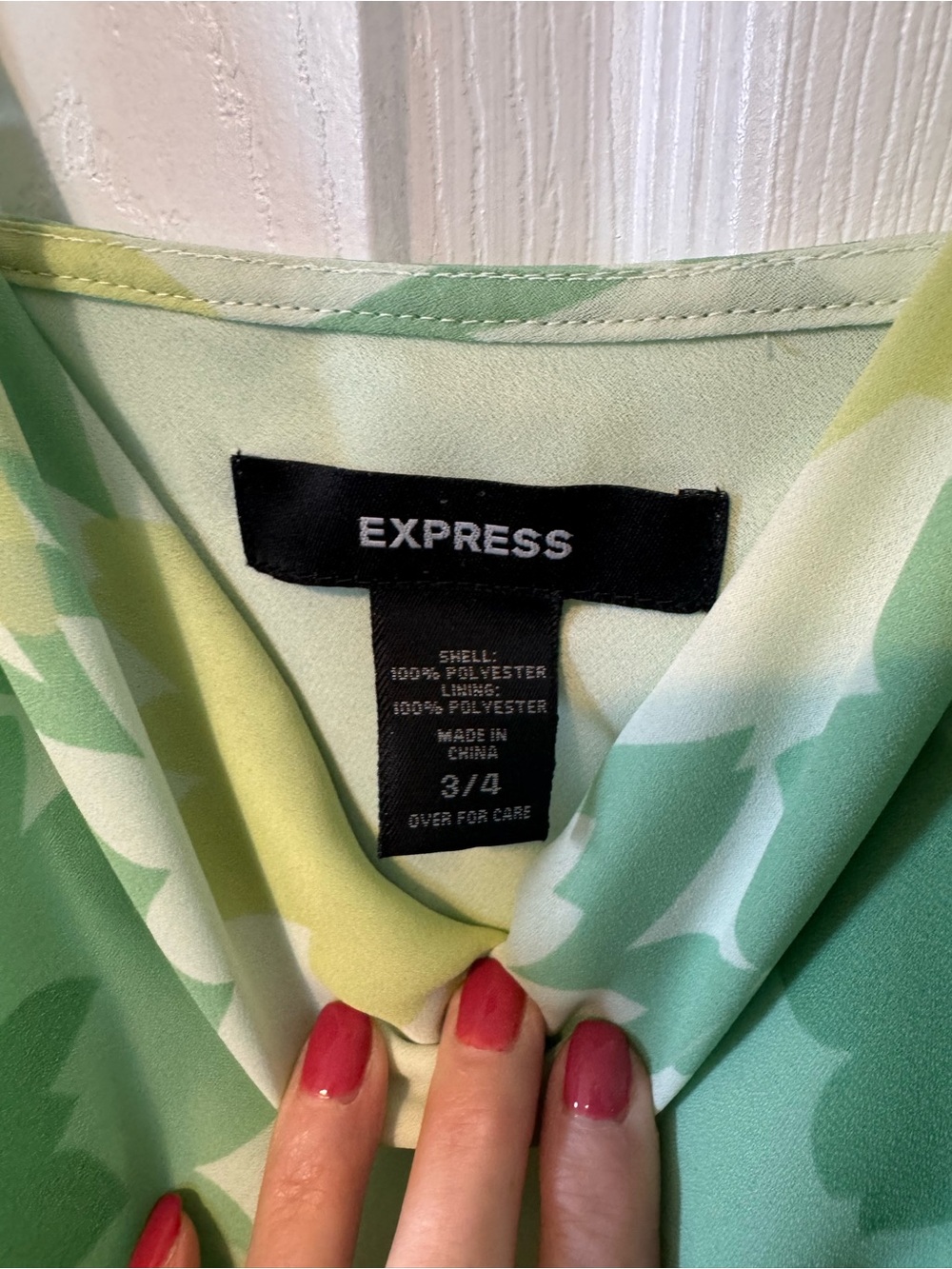 Express Lime Green Cowl Neck Retro Floral Print Slip Dress Size 3/4 Midi Length - Picture 4 of 9